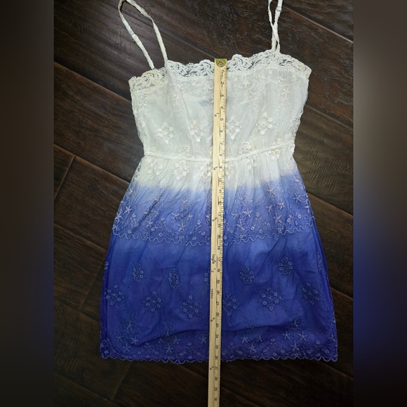 Zara Trafaluc Ombre Boho Spaghetti Strap Dress Large - Picture 4 of 11